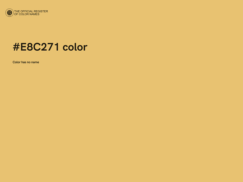 #E8C271 color image