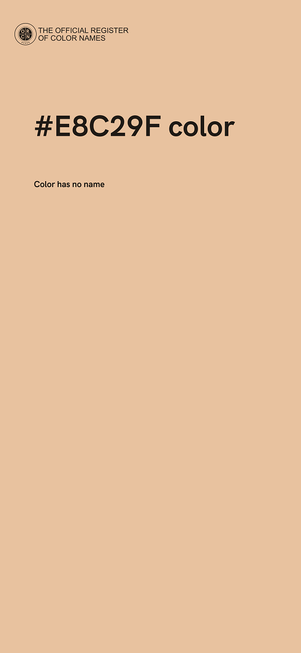 #E8C29F color image