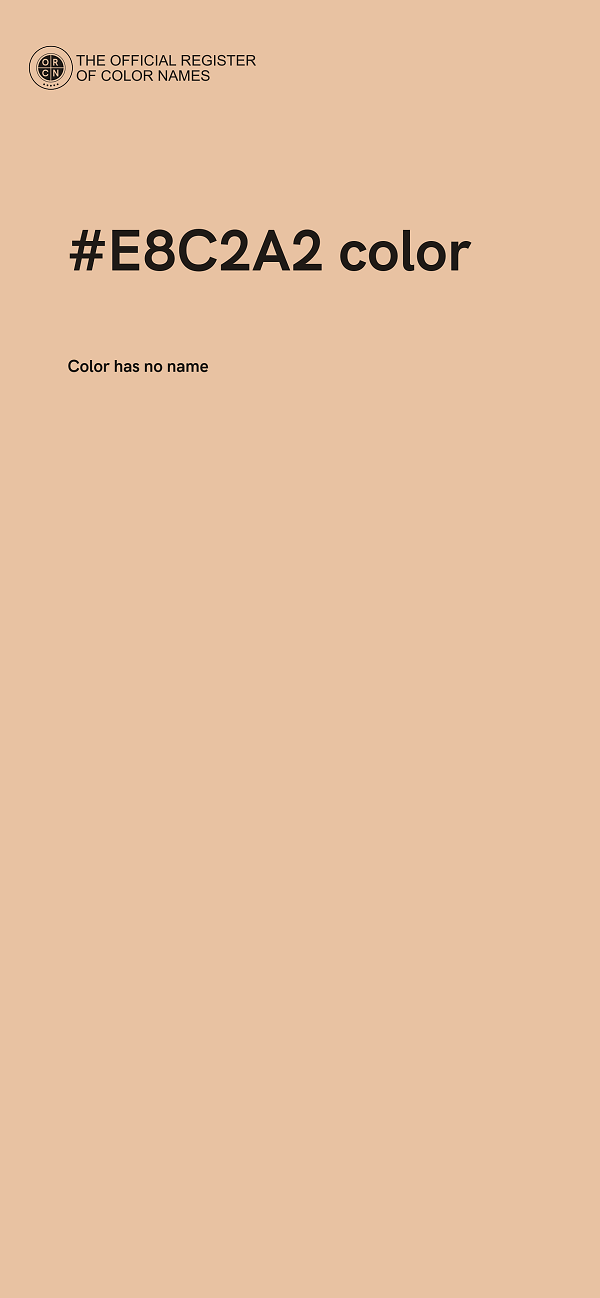 #E8C2A2 color image