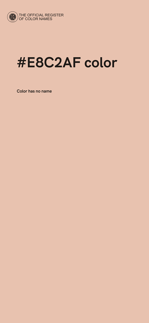 #E8C2AF color image