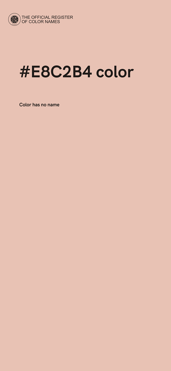 #E8C2B4 color image