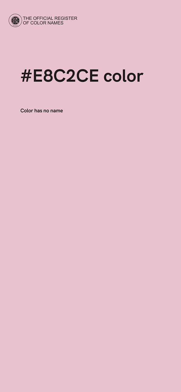 #E8C2CE color image