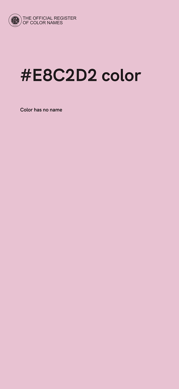 #E8C2D2 color image