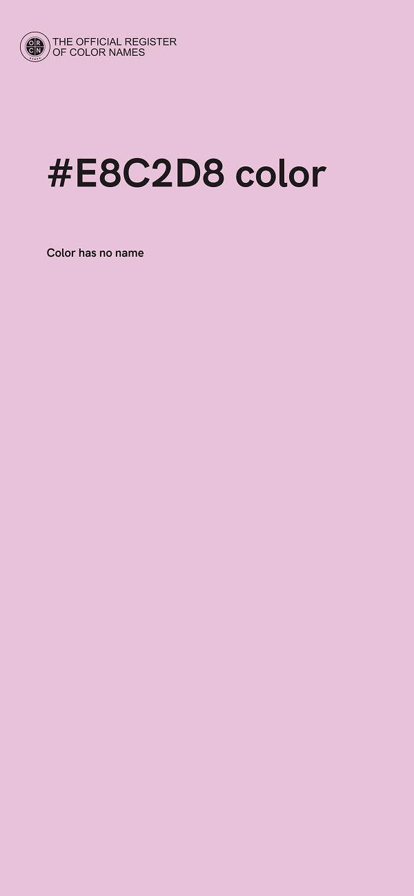 #E8C2D8 color image