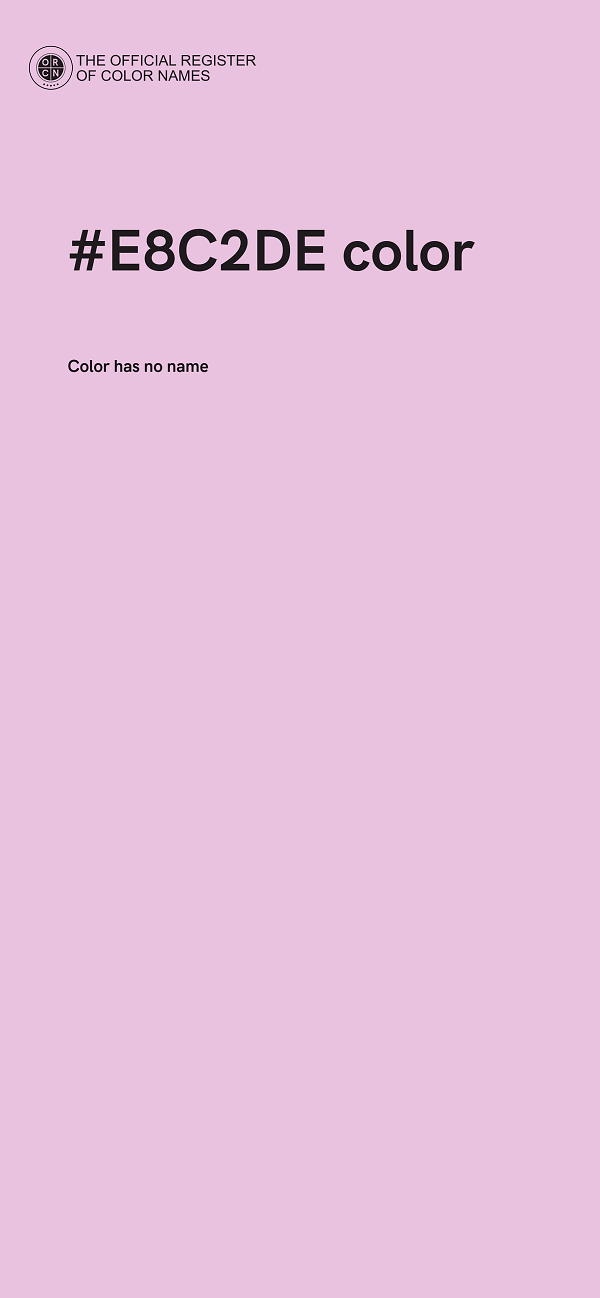 #E8C2DE color image