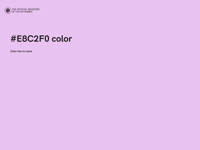 #E8C2F0 color image