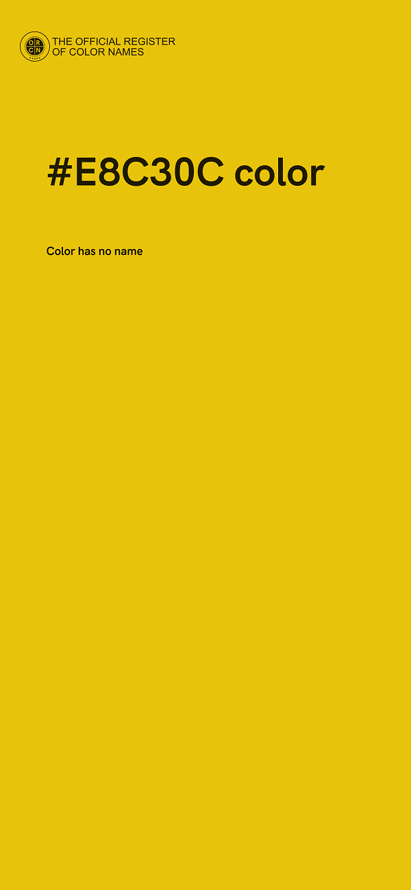 #E8C30C color image