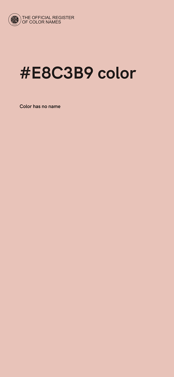 #E8C3B9 color image