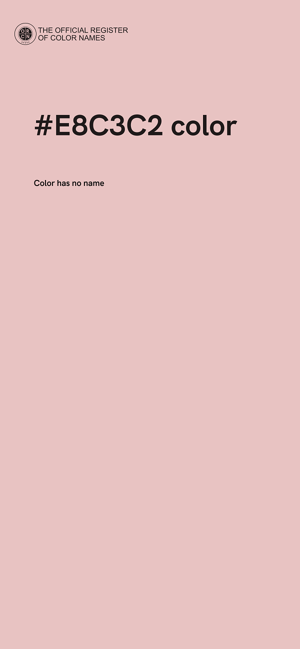 #E8C3C2 color image