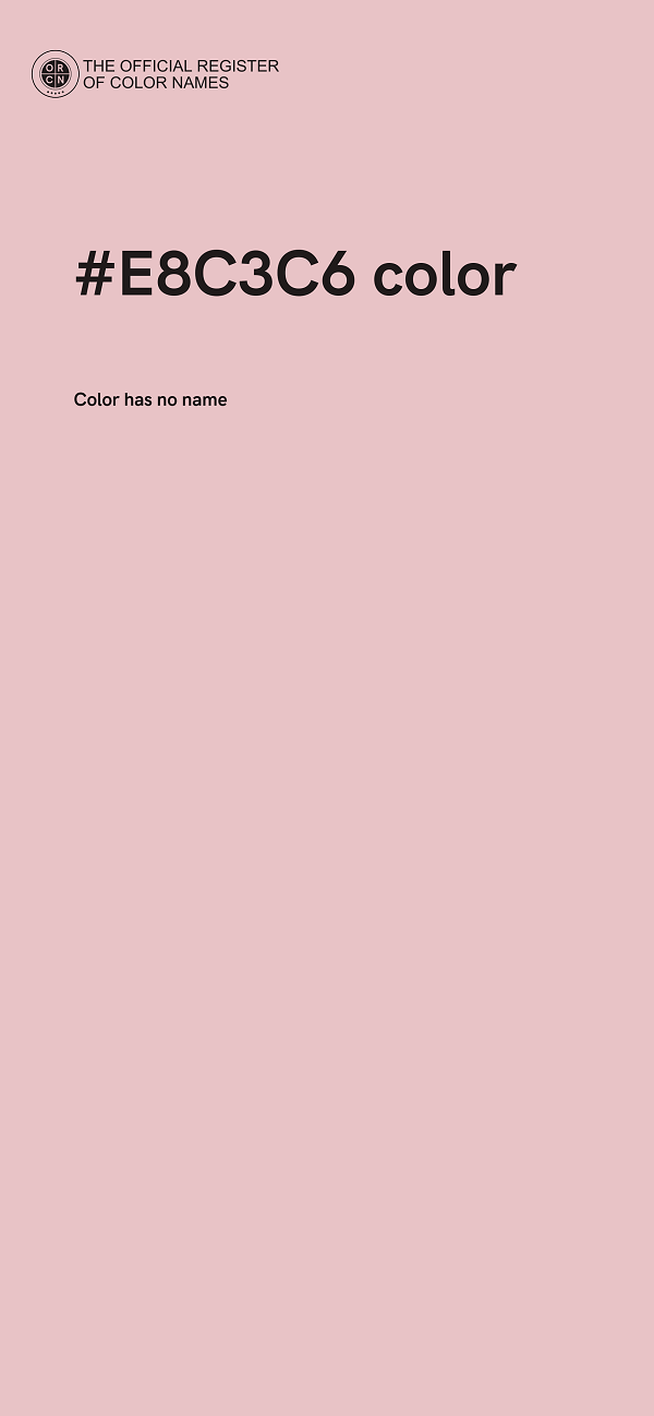 #E8C3C6 color image