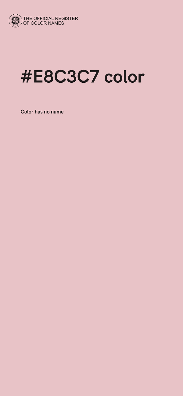 #E8C3C7 color image