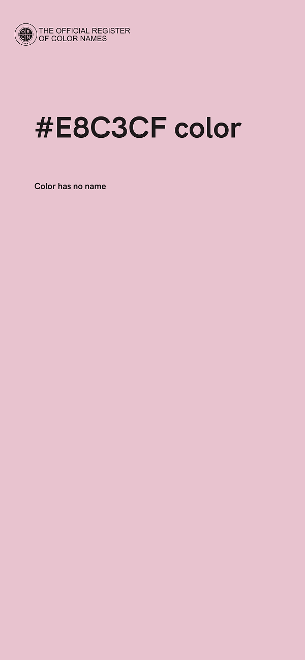 #E8C3CF color image