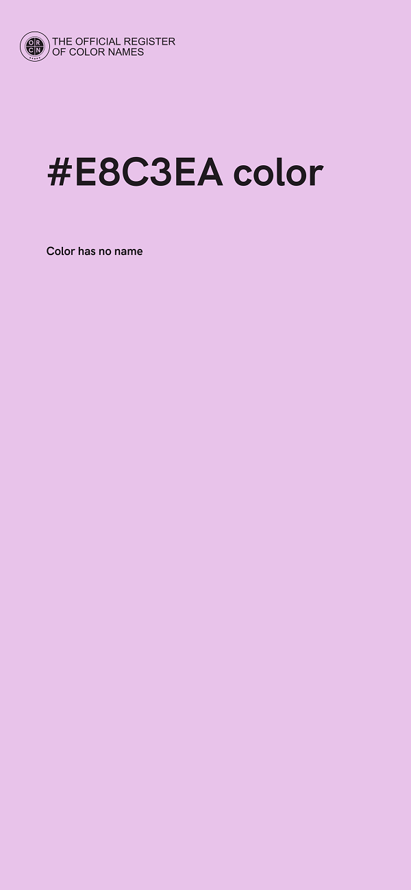 #E8C3EA color image