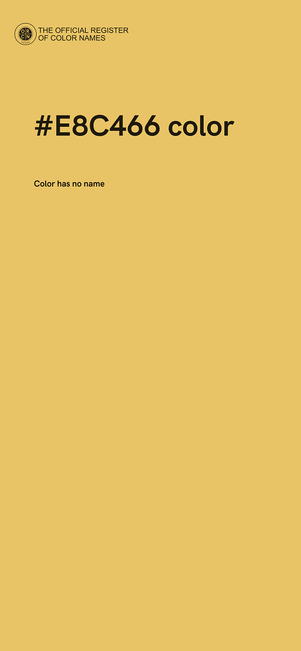#E8C466 color image
