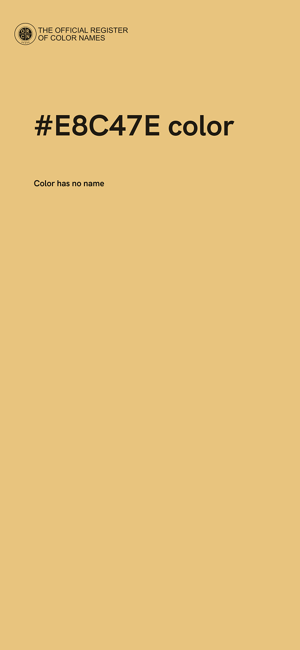#E8C47E color image
