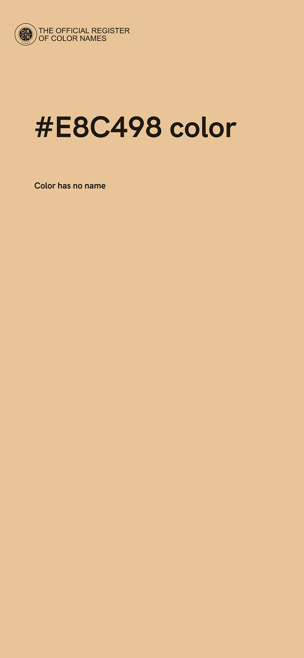 #E8C498 color image