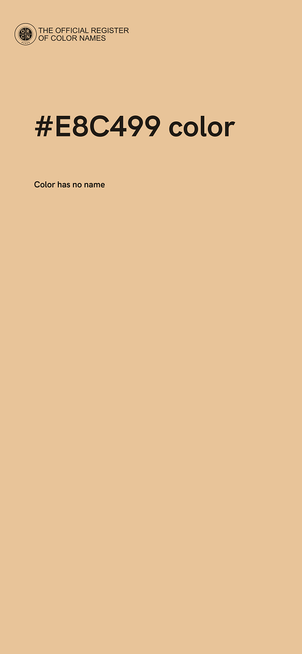 #E8C499 color image