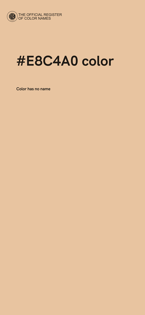#E8C4A0 color image