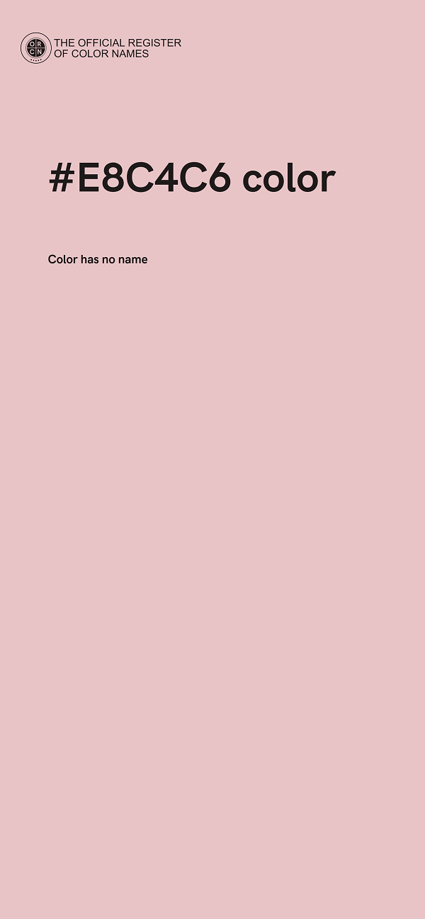 #E8C4C6 color image