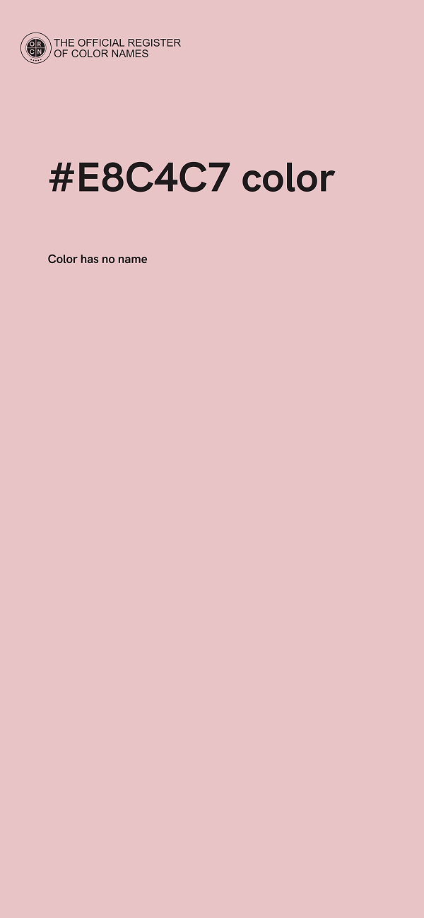 #E8C4C7 color image