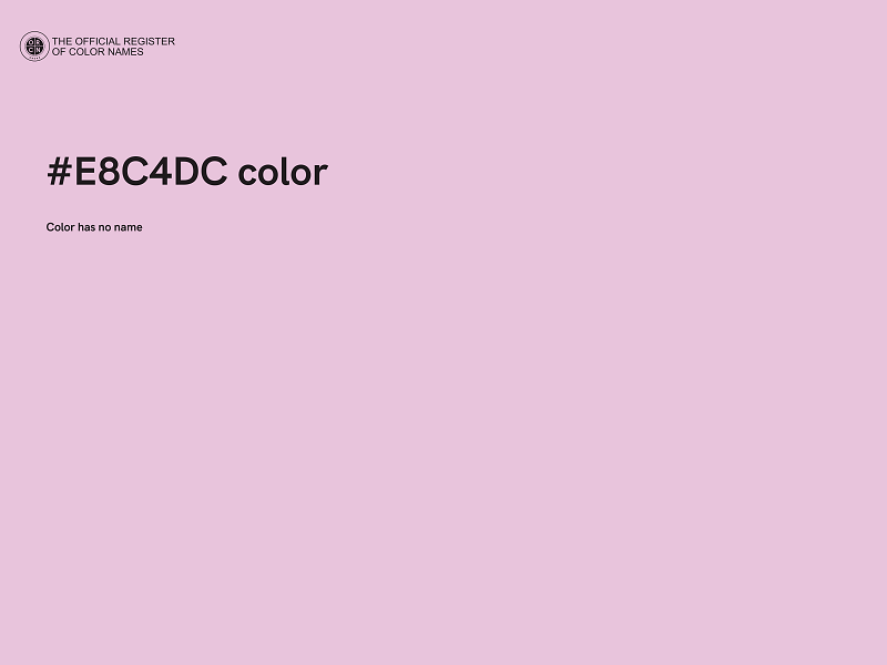 #E8C4DC color image