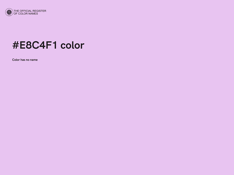 #E8C4F1 color image