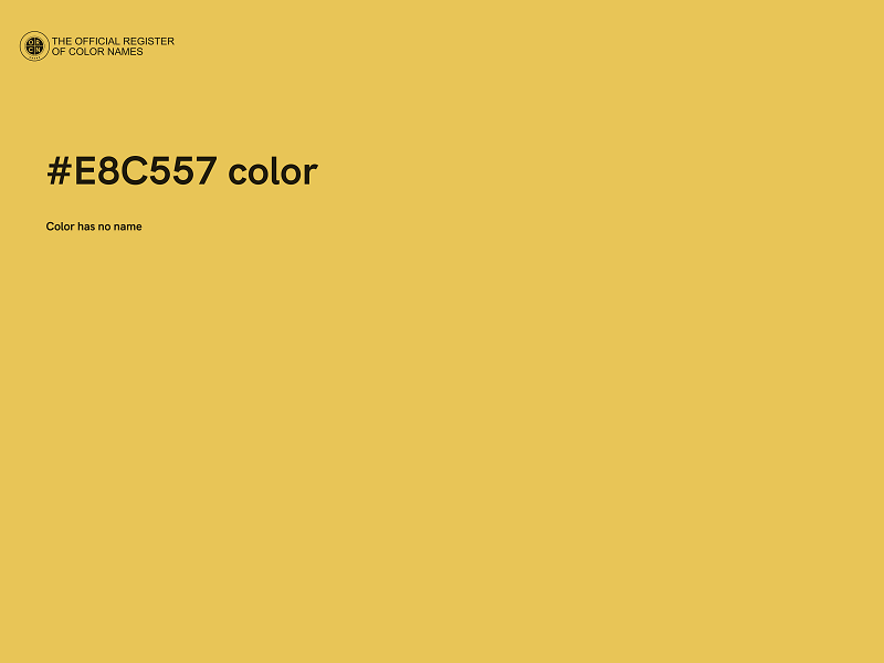 #E8C557 color image