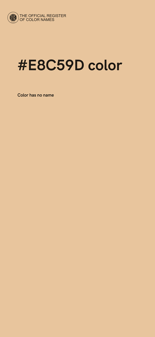 #E8C59D color image