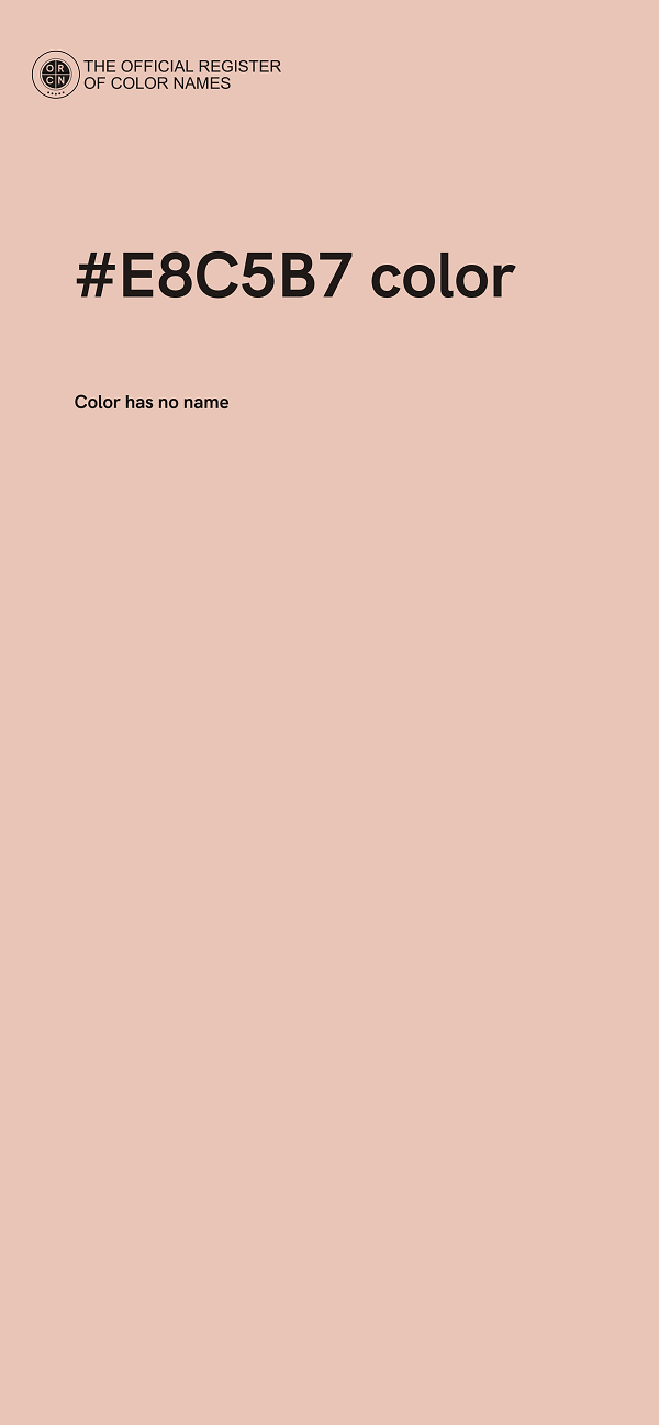 #E8C5B7 color image