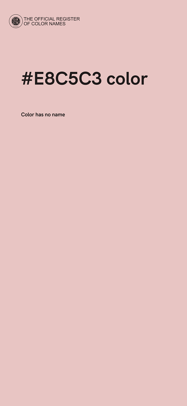 #E8C5C3 color image
