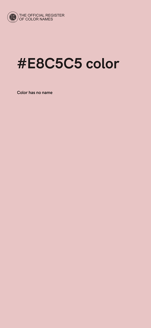 #E8C5C5 color image