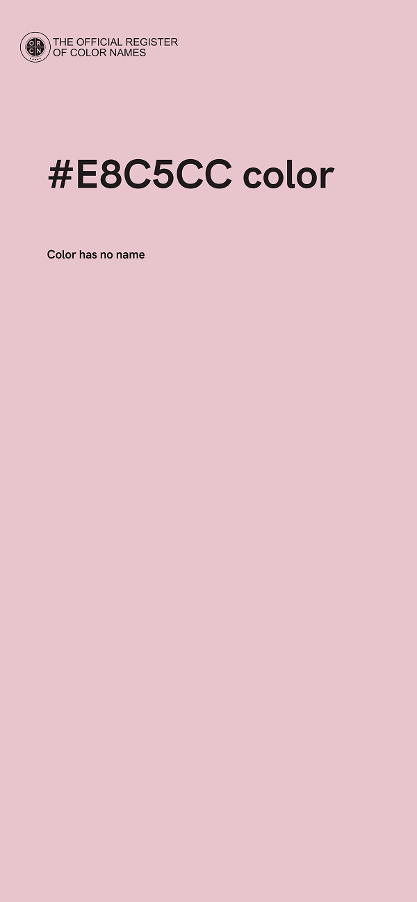 #E8C5CC color image