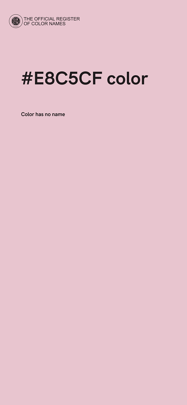 #E8C5CF color image
