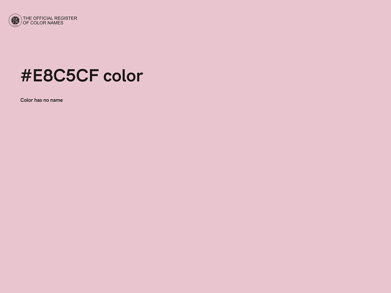 #E8C5CF color image