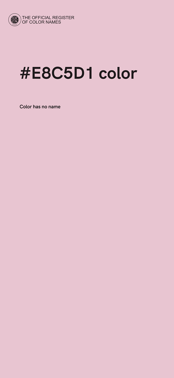 #E8C5D1 color image