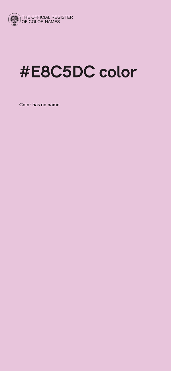 #E8C5DC color image