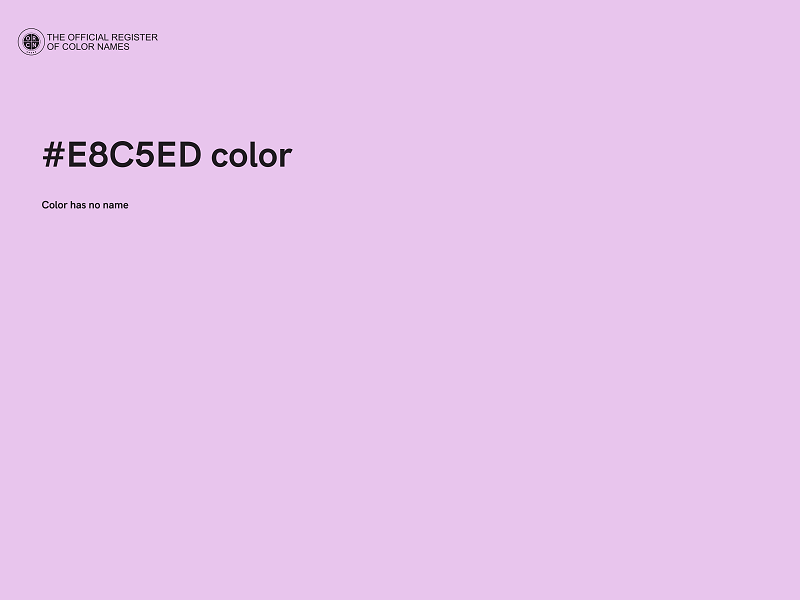 #E8C5ED color image
