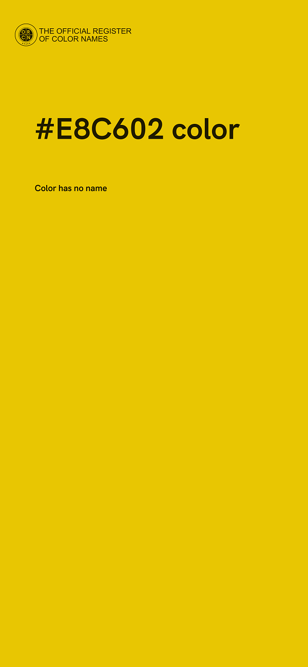 #E8C602 color image