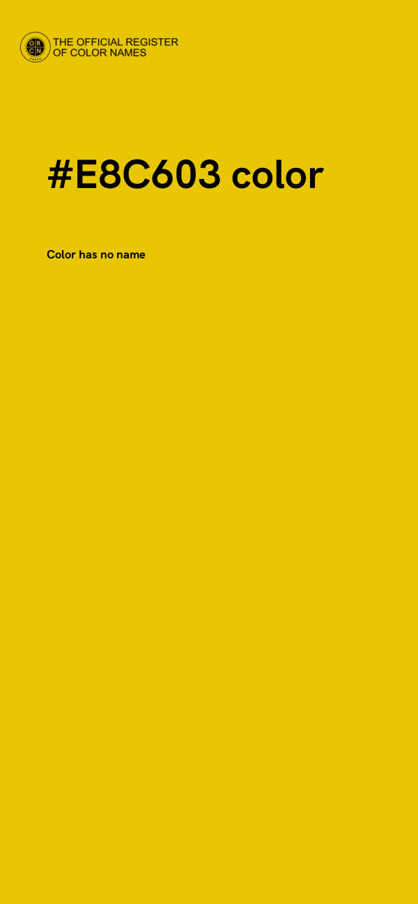 #E8C603 color image
