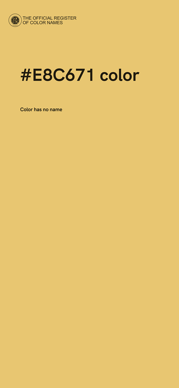 #E8C671 color image