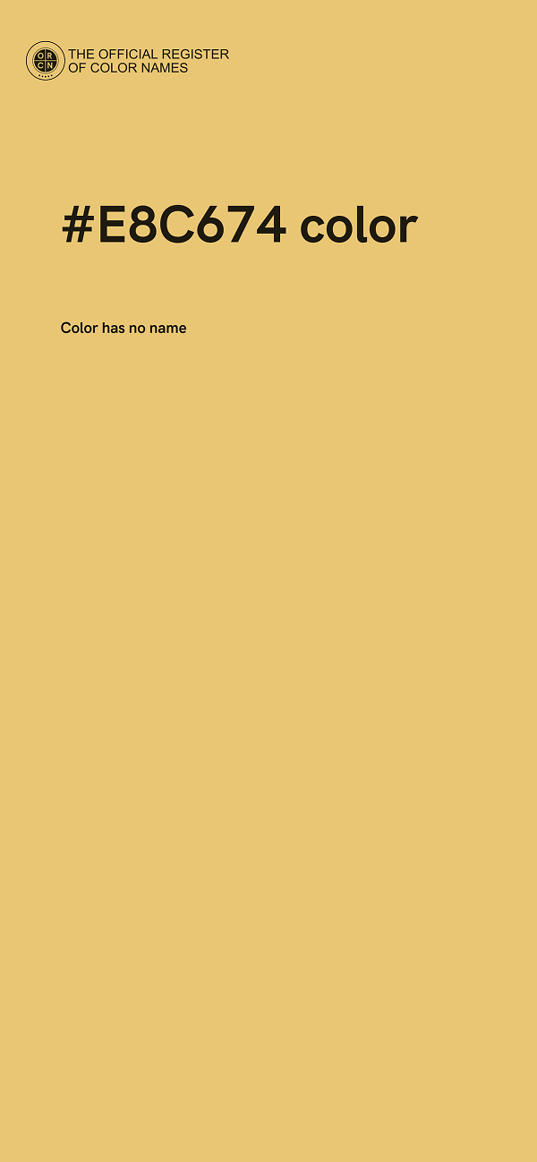 #E8C674 color image