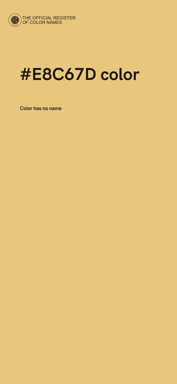 #E8C67D color image