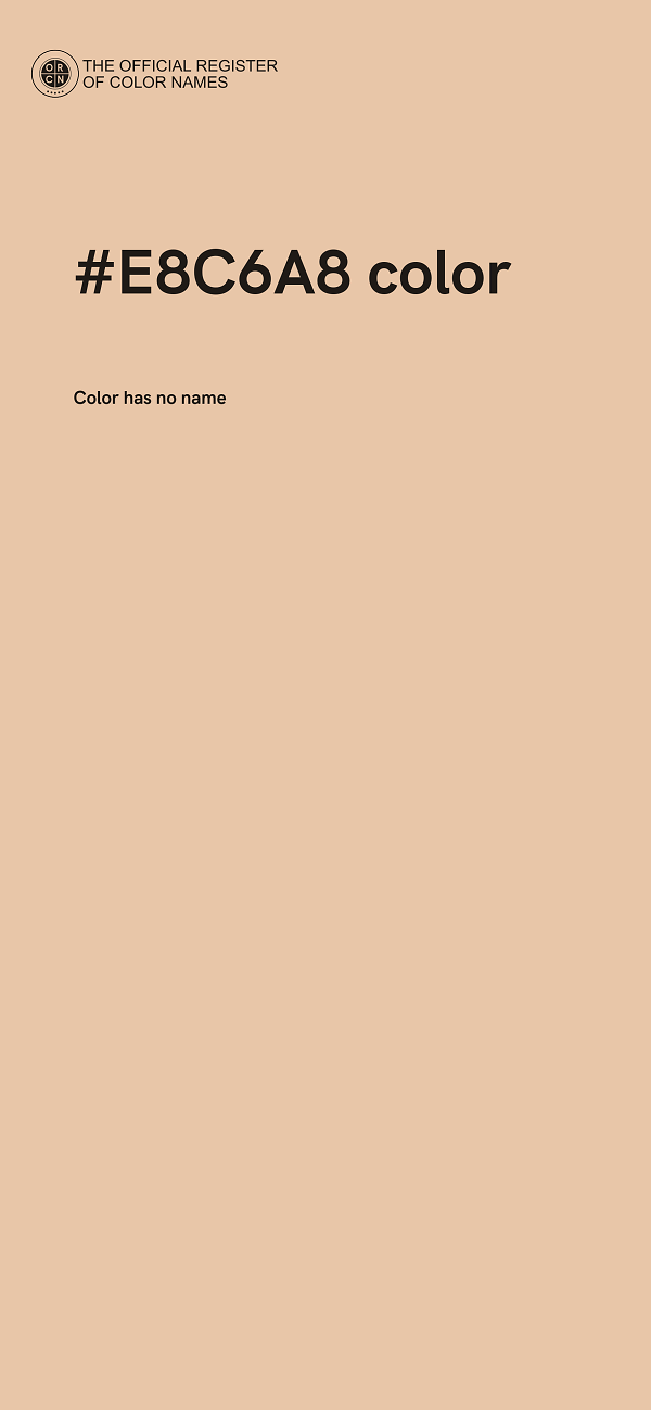 #E8C6A8 color image