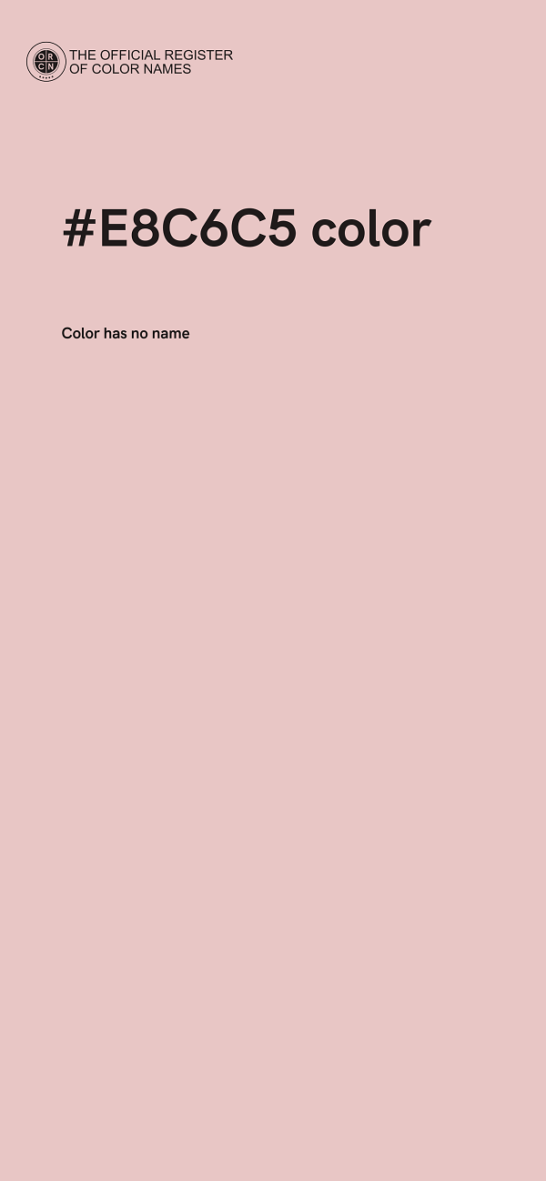 #E8C6C5 color image