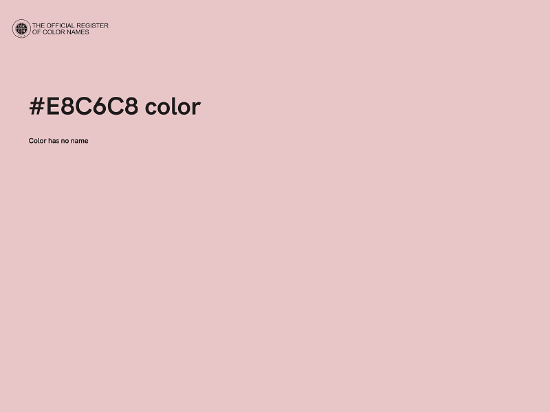 #E8C6C8 color image