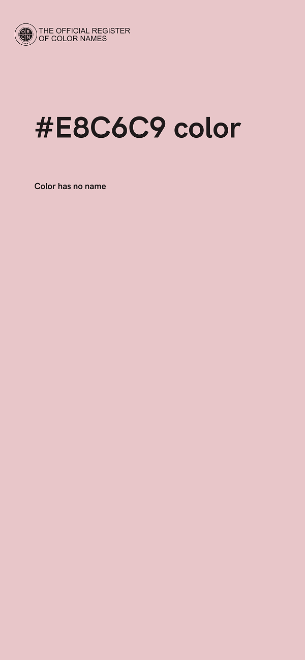 #E8C6C9 color image