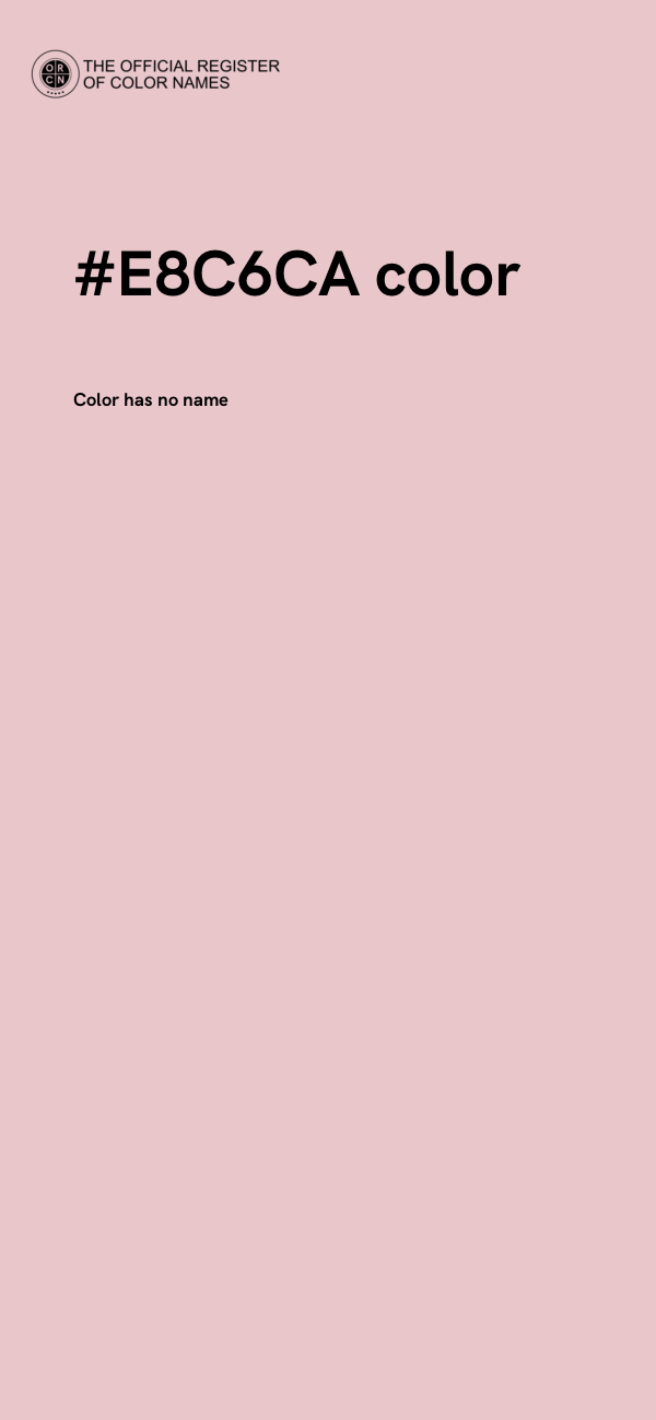 #E8C6CA color image