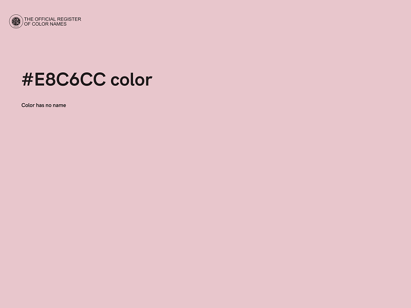 #E8C6CC color image