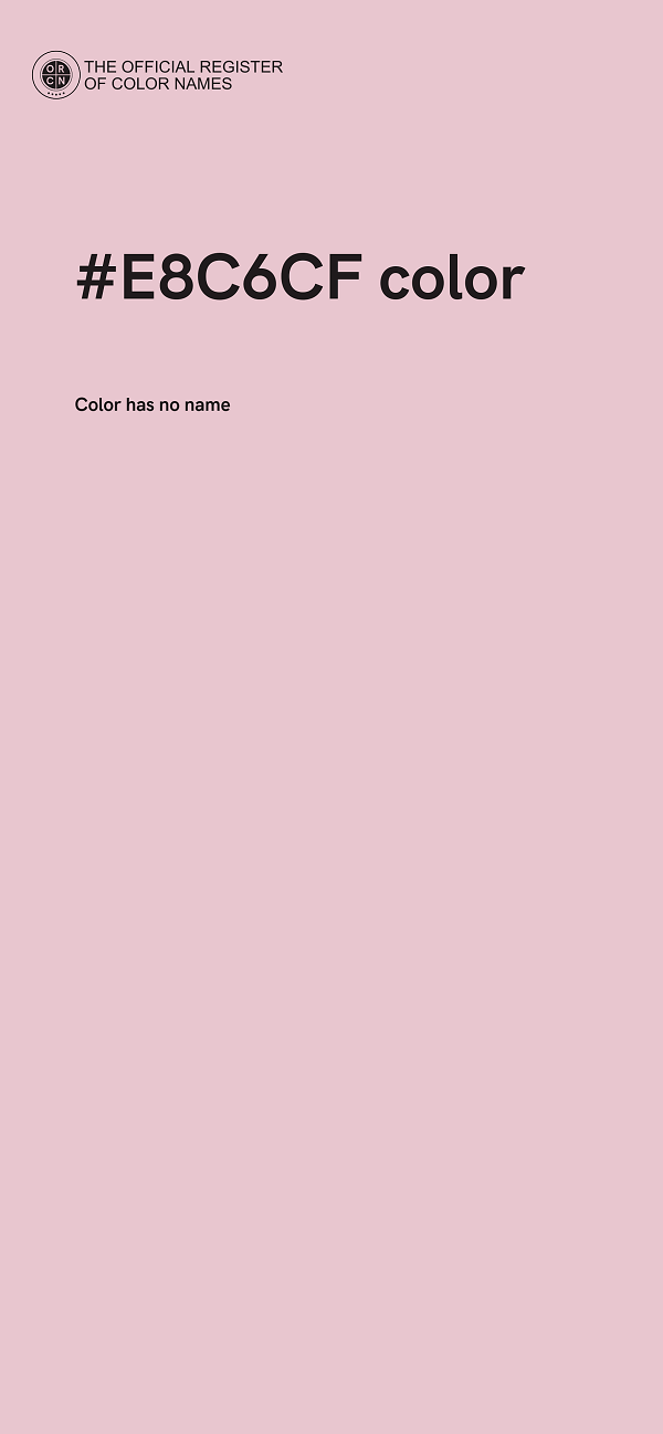 #E8C6CF color image