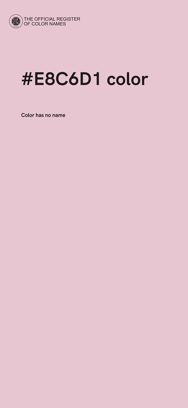#E8C6D1 color image